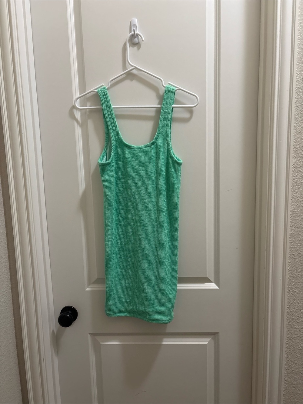ARAMINTA JAMES Bella Donna Crinkle Dress in Honeydew Green NWT Sz Small Summer